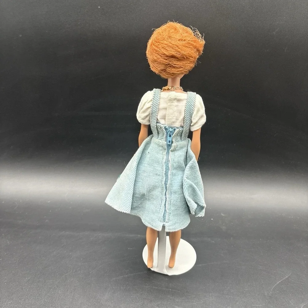 Vintage Titian Bubble Cut Barbie With Midge Barbie Doll Body With Dress & Stand
